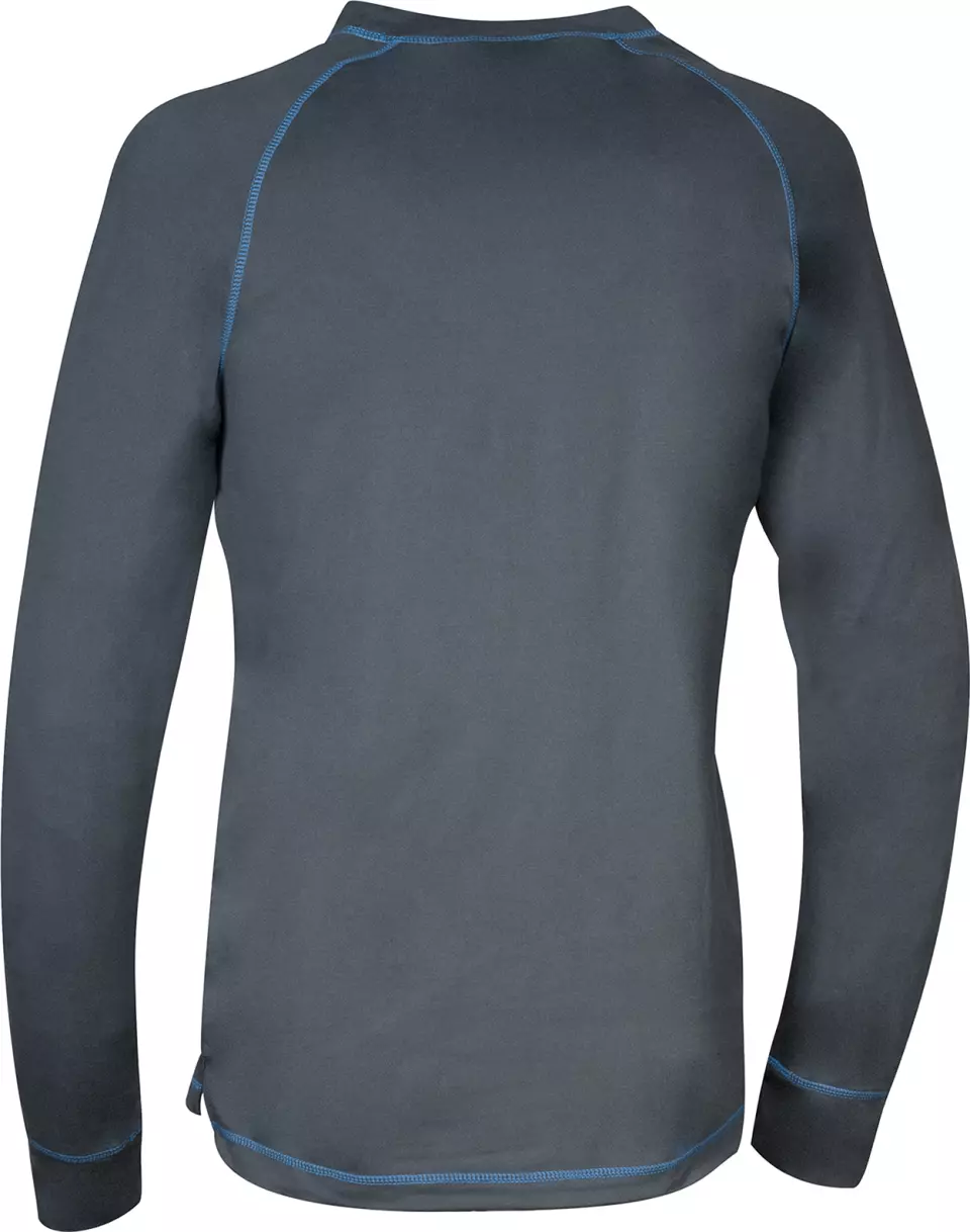 Cofra V448-0-04, Long-Sleeved Thermal T-shirt, Grey/Blue, image 2, gallery thumbnail