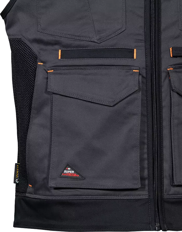 Cofra V616-0-04, Kunir Vest Anthracite/Black, image 2, gallery thumbnail