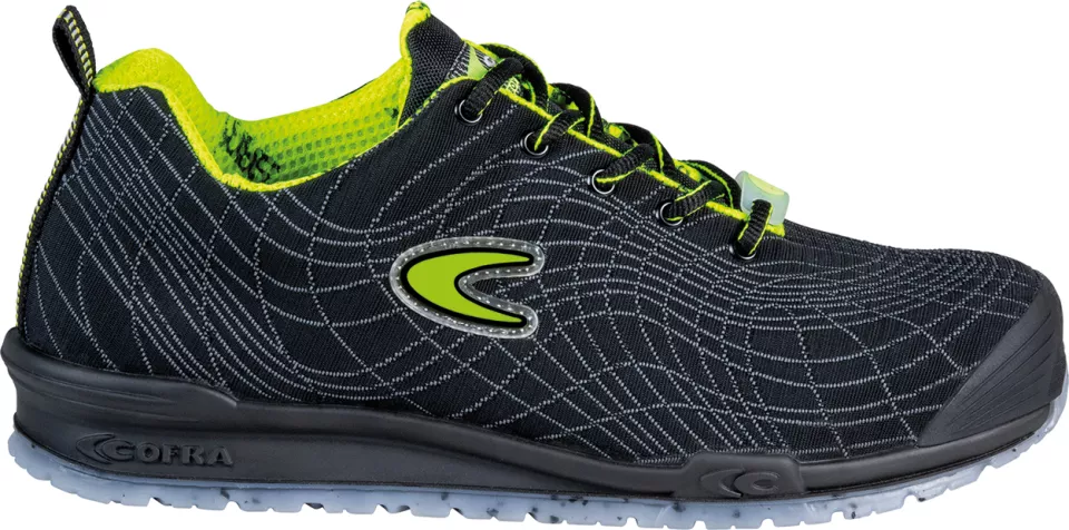 Cofra 78805-N00, Structure S3S ESD Safety Shoes, Black/Yellow, image 1, gallery thumbnail