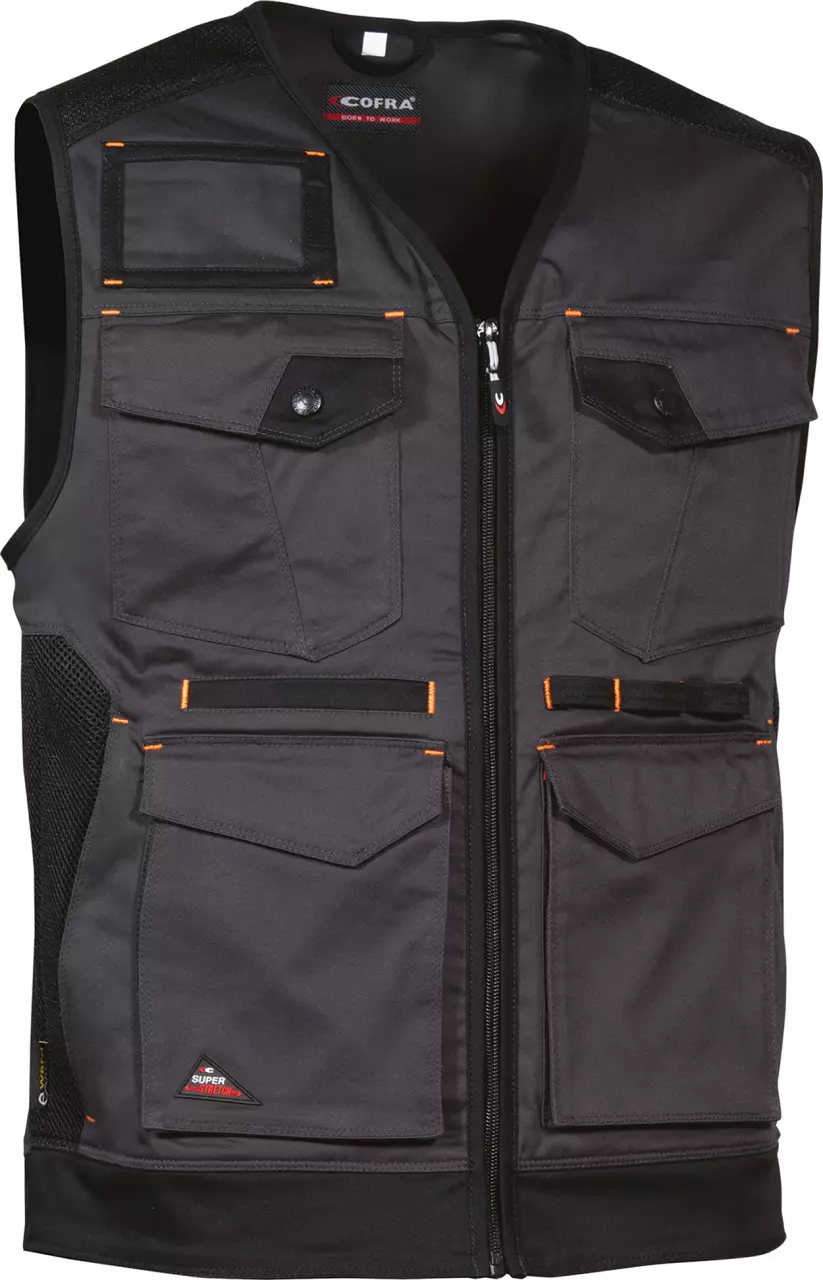 Cofra V616-0-04, Kunir Vest Anthracite/Black, image 1, gallery thumbnail