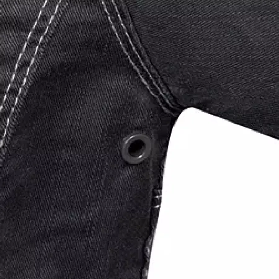 **Ventilation Holes** enhance airflow to help regulate body temperature during active work.