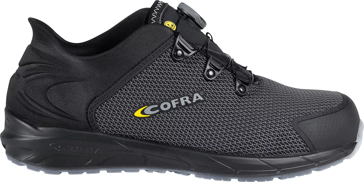 Cofra PE350-000, Aerobic S3S ESD Safety Shoes, Black