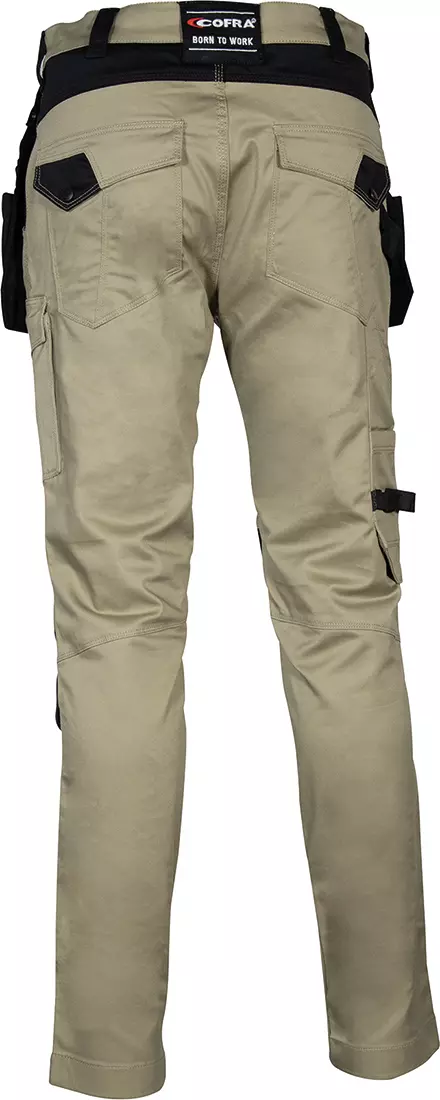 Cofra V568-0-00, Kudus Arbeitshose Beige/Schwarz, image 8, gallery thumbnail