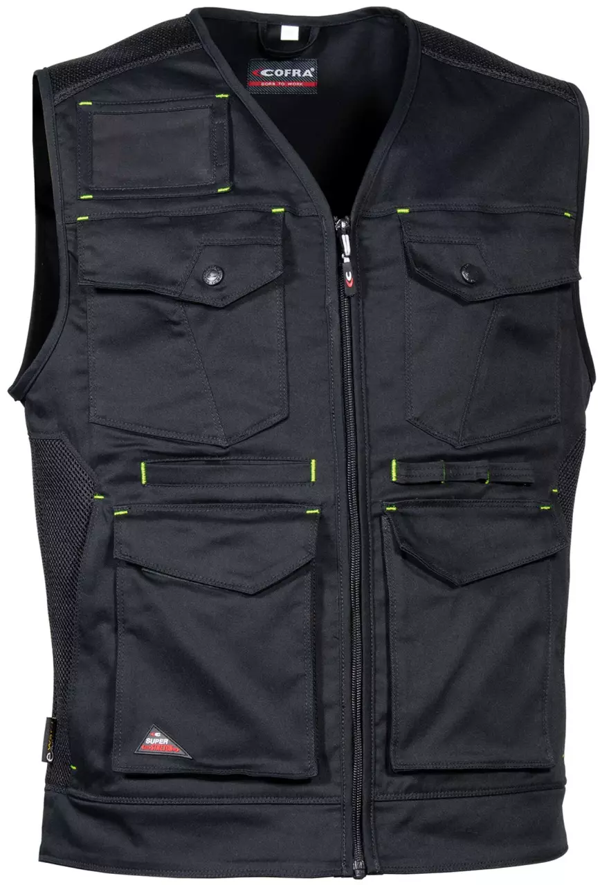Cofra V616-0-05, Kunir Vest Black/Black, image 1, gallery thumbnail