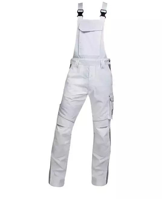 Ardon Safety H6488, Urban+ Latzhose Weiß, Lang, image 1