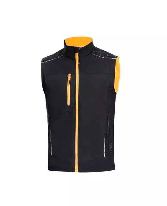Ardon Safety H9175-4XL, Vision Softshell Vest Black And Orange 4XL