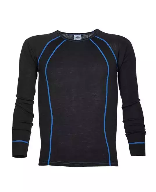 Ardon Safety H10042, Navi Funktions-T-Shirt, Langarm, Schwarz und Blau