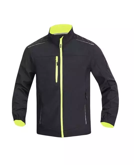 Ardon Safety H9198-4XL, Vision Softshell Jacket Black And Yellow 4XL