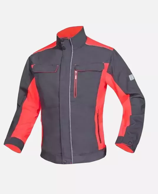 Ardon Safety H6403, Neon Jacket Grey Red, image 1