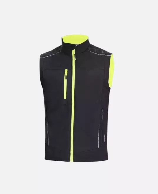 Ardon Safety H9199-4XL, Vision Softshell Vest Black And Yellow 4XL, image 1