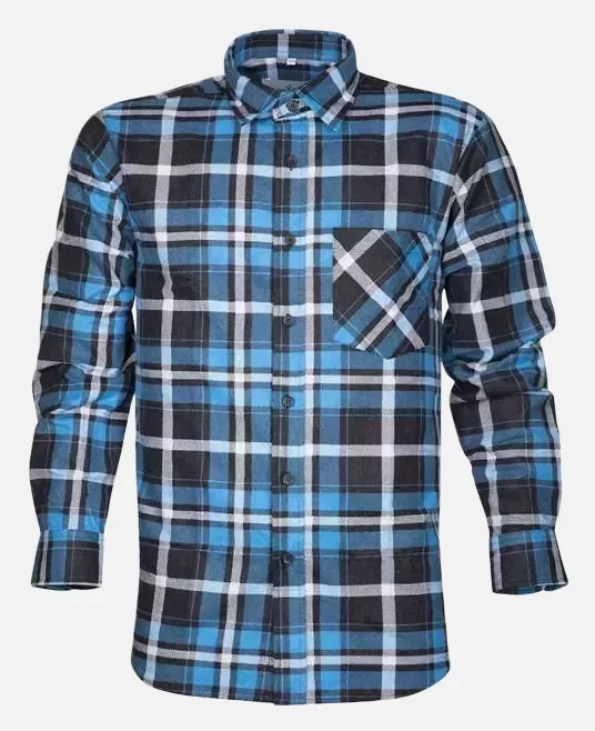 Ardon Safety H20086, Jonah Flannel Shirt Blue, image 1
