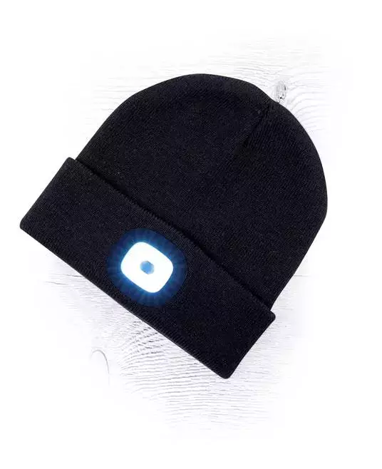 Ardon Safety H6070, Boast Winter Hat with Led Flashlight Black, image 1