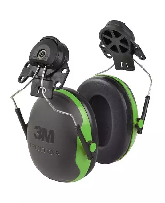 3M C3079, Peltor™ Anti Noise Earmuffs, 26 dB Green, Helmet Mounted, X1P3