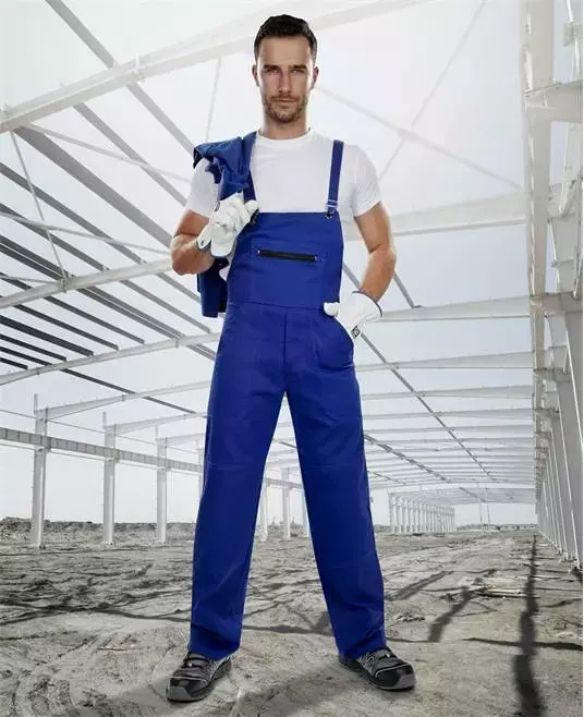 Ardon Safety H5016, Klasik Sweatshirt-Latzhosen-Set Blau, image 4, gallery thumbnail