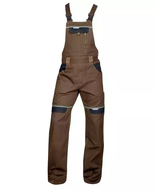 Ardon Safety H8962, Cool Trend Latzhose Braun, Kurzgestellt