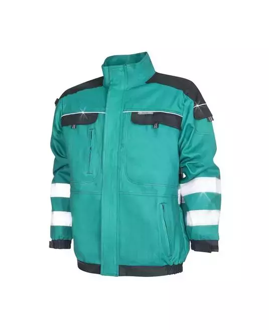 Ardon Safety H8933, Cool Trend Work Jacket with Reflective Stripes Green And Black