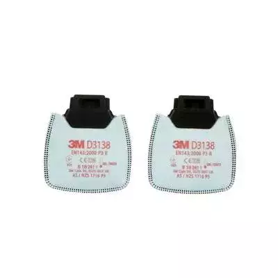 3M F8143-AZ, Secure Click™ Dust Filter, D3138 AZ