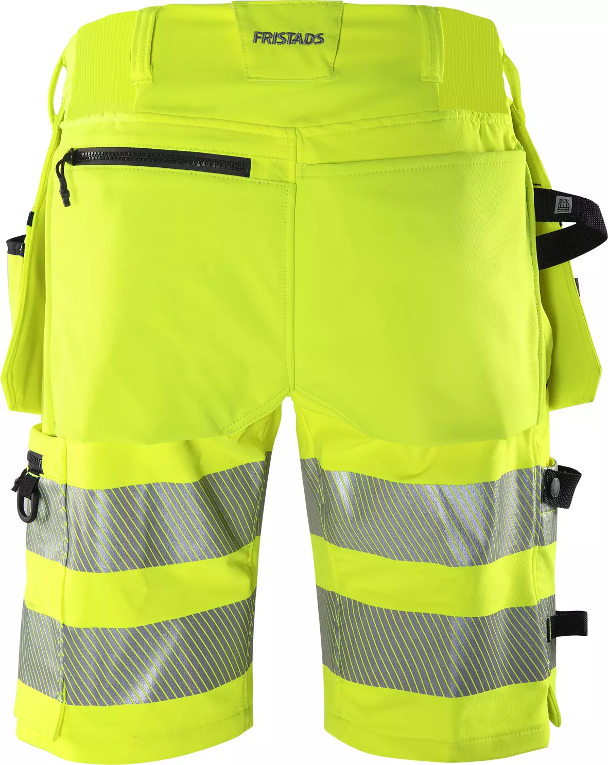 Fristads 134191-196, Green High Vis Craftsman Stretch Shorts Class 2 2646 GSTP, image 2