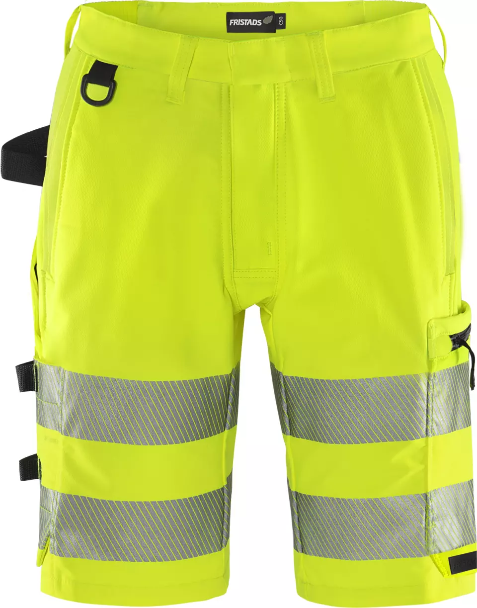 Fristads 134245-130, Green High Vis Stretch Shorts Class 2 2648 GSTP