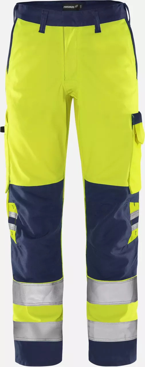 Fristads 131982-171, Green High Vis Trousers Class 2 2651 GPLU, image 1, gallery thumbnail