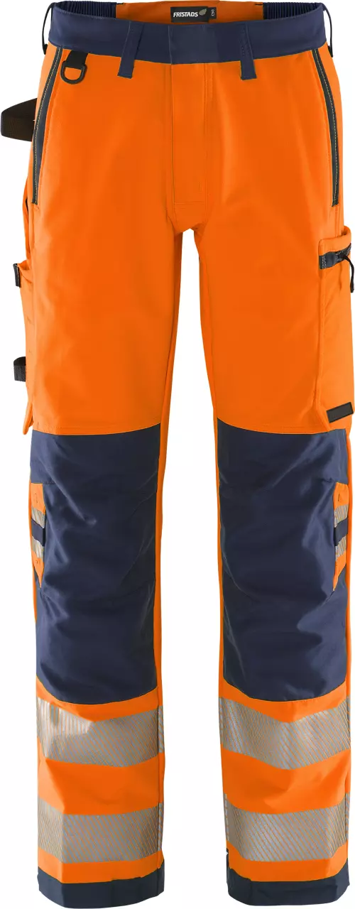 Fristads 134189-271, Green High Visibility Stretch Pants Class 2 2645 GSTP