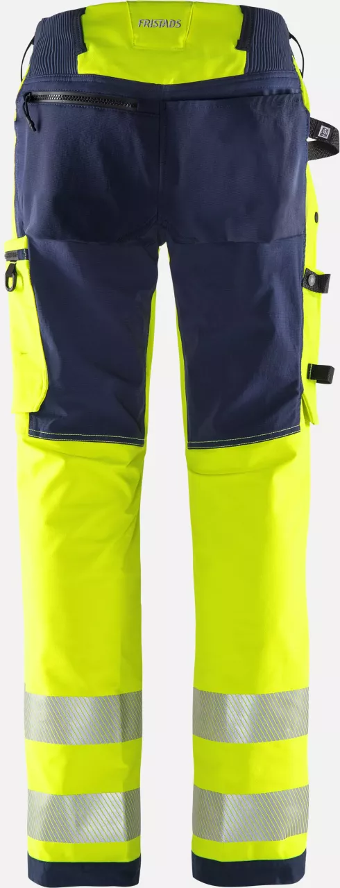 Fristads 134189-171, Green High Vis Stretch Trousers Class 2 2645 GSTP, image 2, gallery thumbnail