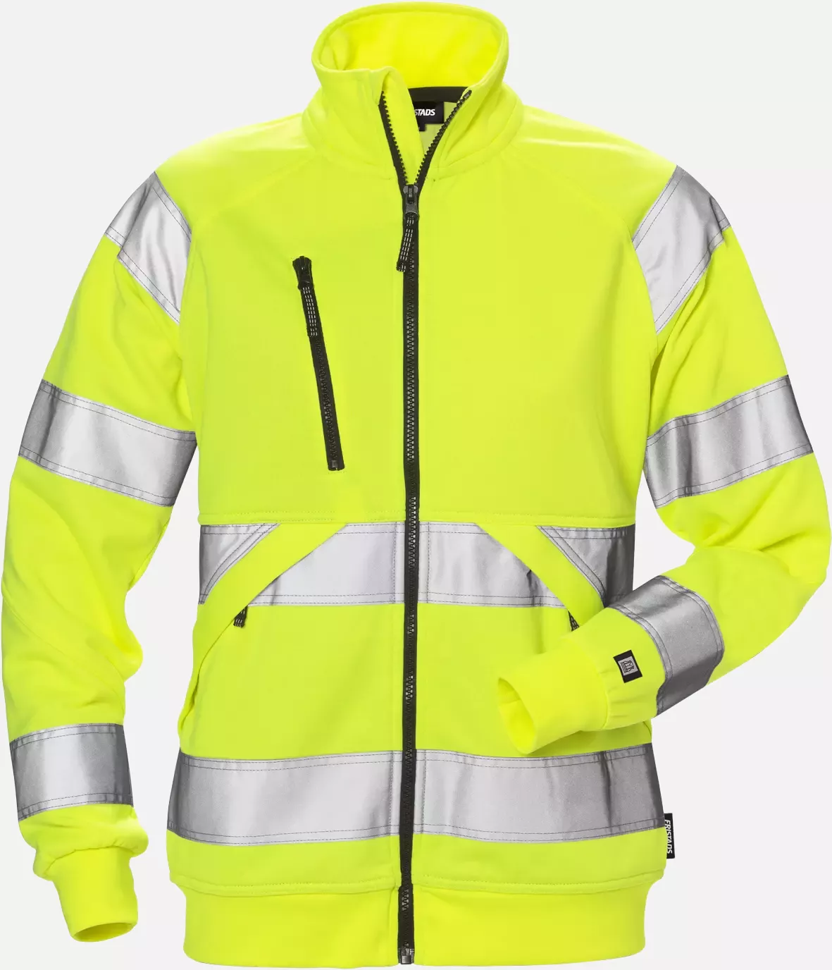 Fristads 126535-130, High Vis Ladies Sweat Jacket Class 3 7427 SHV, image 1