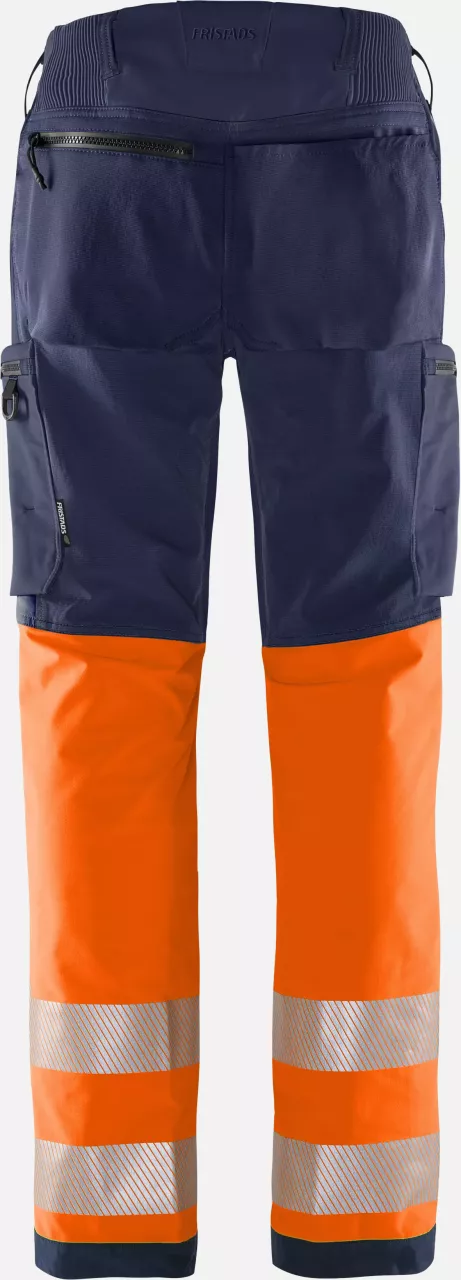 Fristads 134243-271, Green High Vis Stretch Trousers Class 1 2647 GSTP, image 2, gallery thumbnail