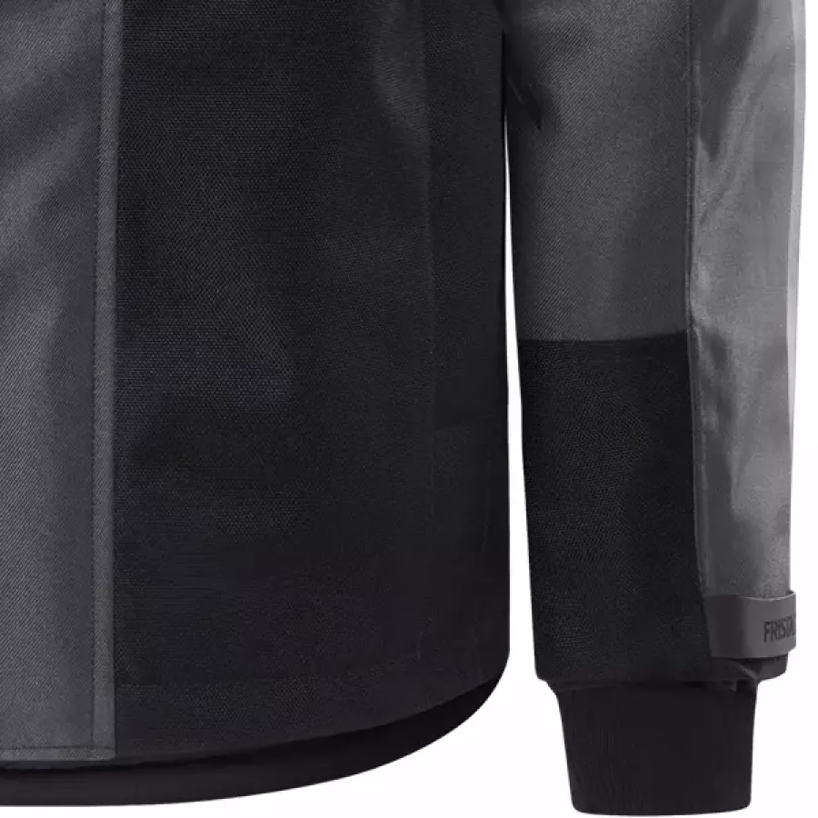 **Mit Klettverschluss verstellbare Ärmel mit Innenbündchen** sorgen für eine eng anliegende, schützende Passform, die Wärme einschließt und eine einfache Anpassung ermöglicht.