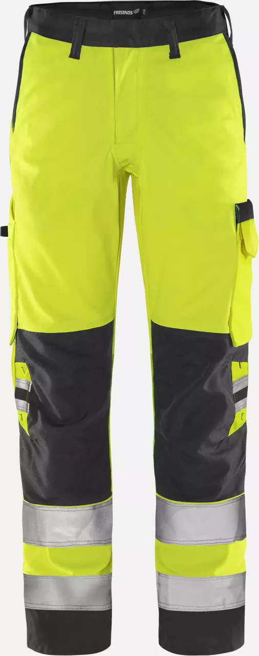 Fristads 131982-196, Green High Vis Trousers Class 2 2651 GPLU, image 1, gallery thumbnail