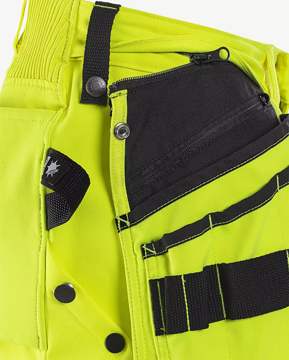 Fristads 301056-196, High Vis Stretch 3/4 Pants Class 2 2666 GSTP, image 6, gallery thumbnail