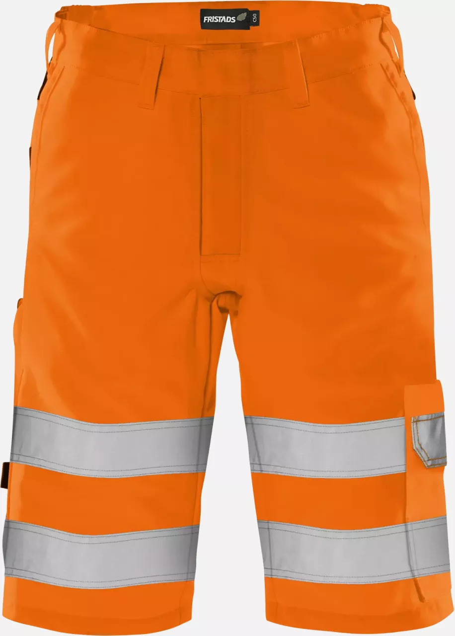 Fristads 134240-230, Green High Vis Shorts Class 2 2650 GPLU, image 1, gallery thumbnail