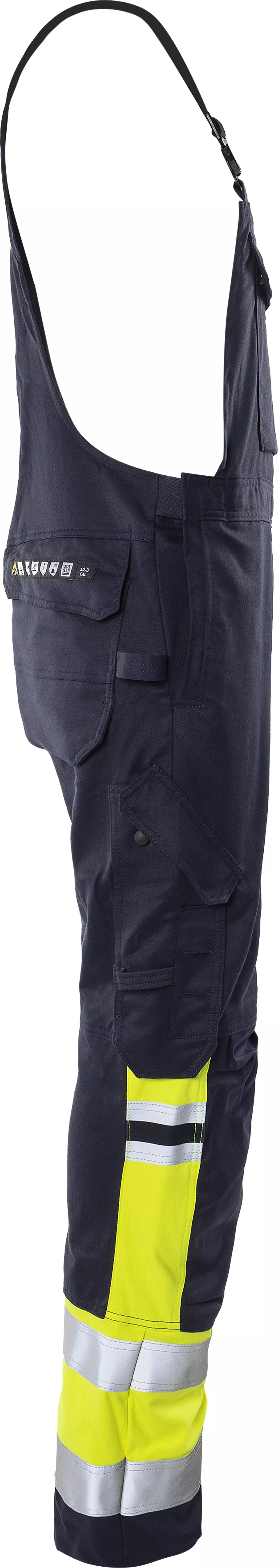 Fristads 300239-171, Flamestat High Vis Bib Overall 2168 ATHF, image 4