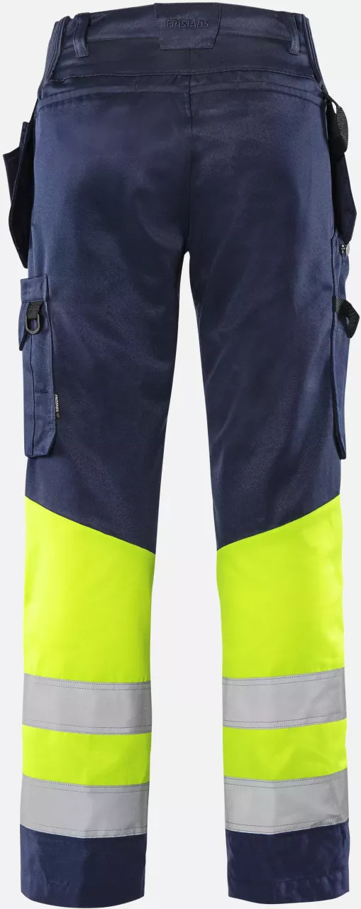 Fristads 131975-171, Green High Vis Craftsman Trousers Class 1 2640 GPLU, image 2, gallery thumbnail