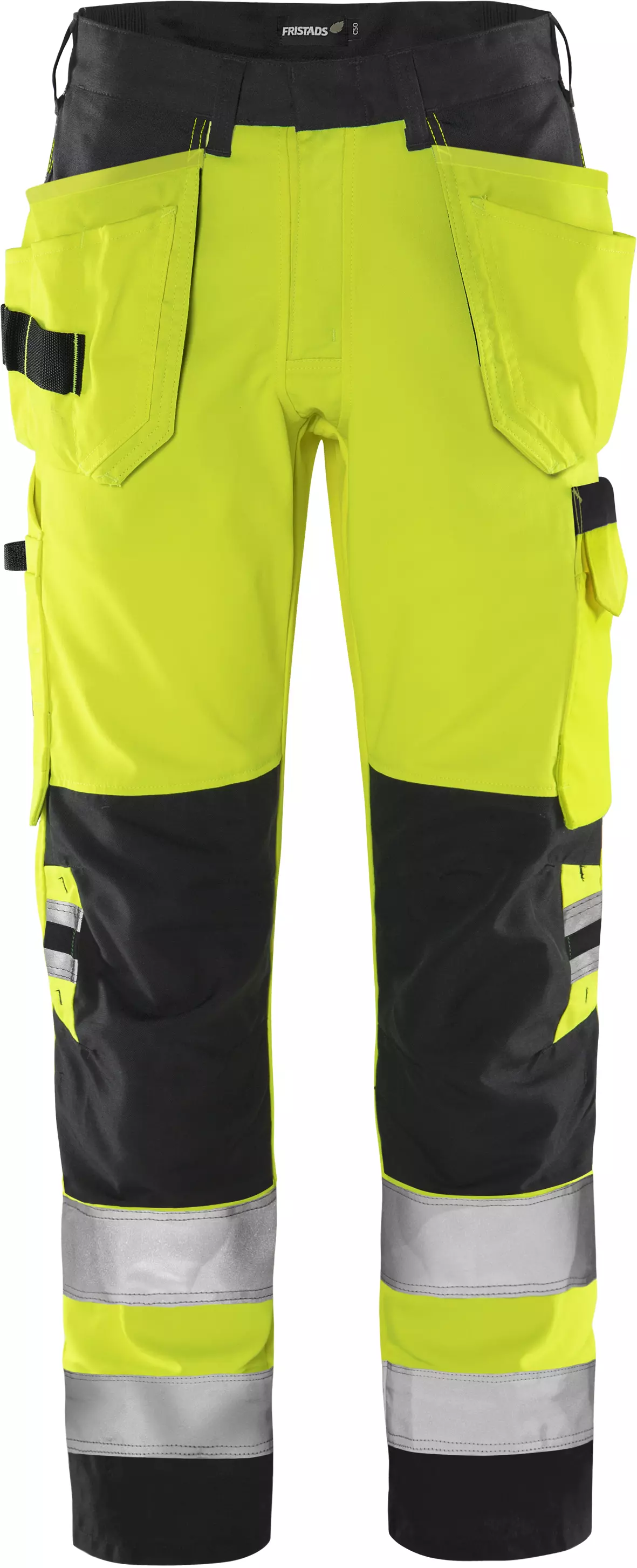 Fristads 131981-196, Green High Vis Craftsman Trousers Class 2 2641 GPLU