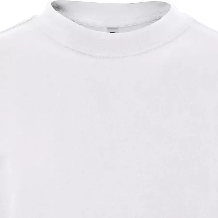 Der **Rundhalsausschnitt** sorgt für einen schlichten, klassischen Look mit angenehmem Tragekomfort für den Alltag.