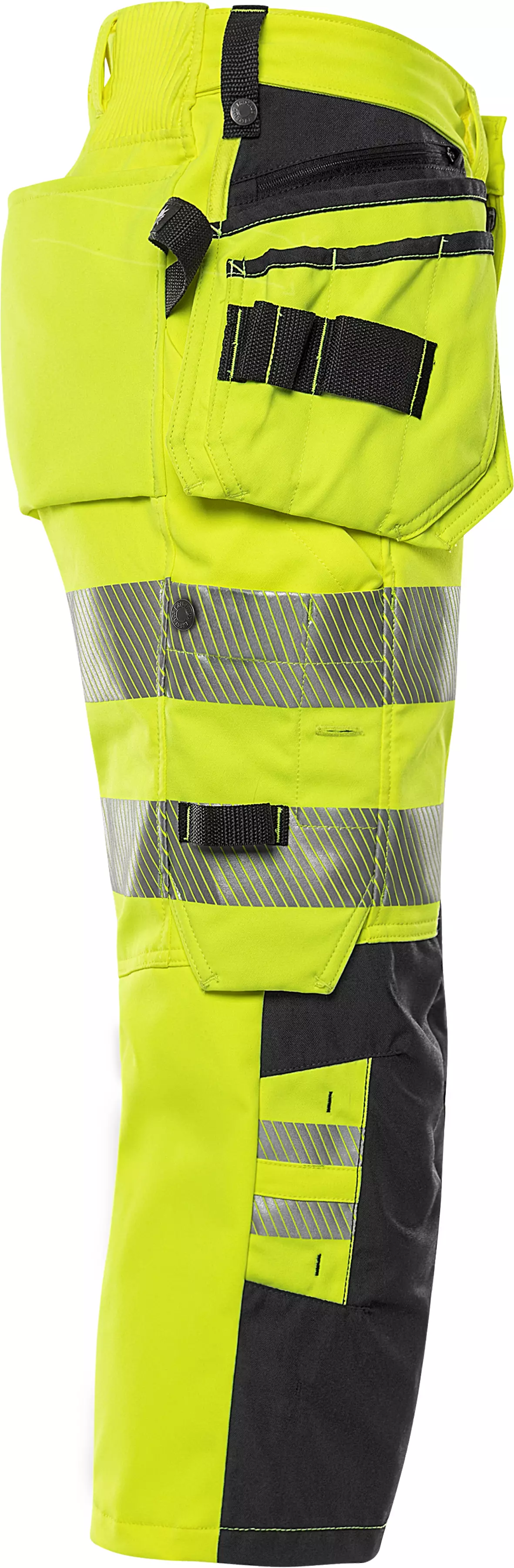 Fristads 301056-196, High Vis Stretch 3/4 Pants Class 2 2666 GSTP, image 5