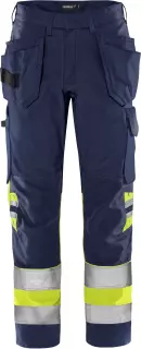Fristads 131975-171, Green High Vis Craftsman Trousers Class 1 2640 GPLU