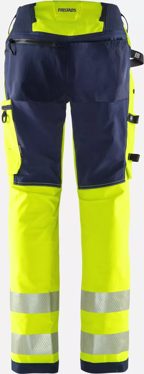 Fristads 134241-171, Green High Vis Stretch Trousers Ladies Class 2 2665 GSTP, image 2, gallery thumbnail
