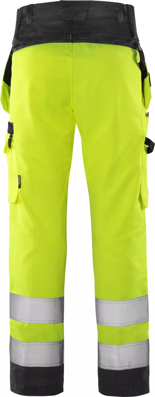 Fristads 131981-196, Green High Vis Craftsman Trousers Class 2 2641 GPLU, image 2, gallery thumbnail