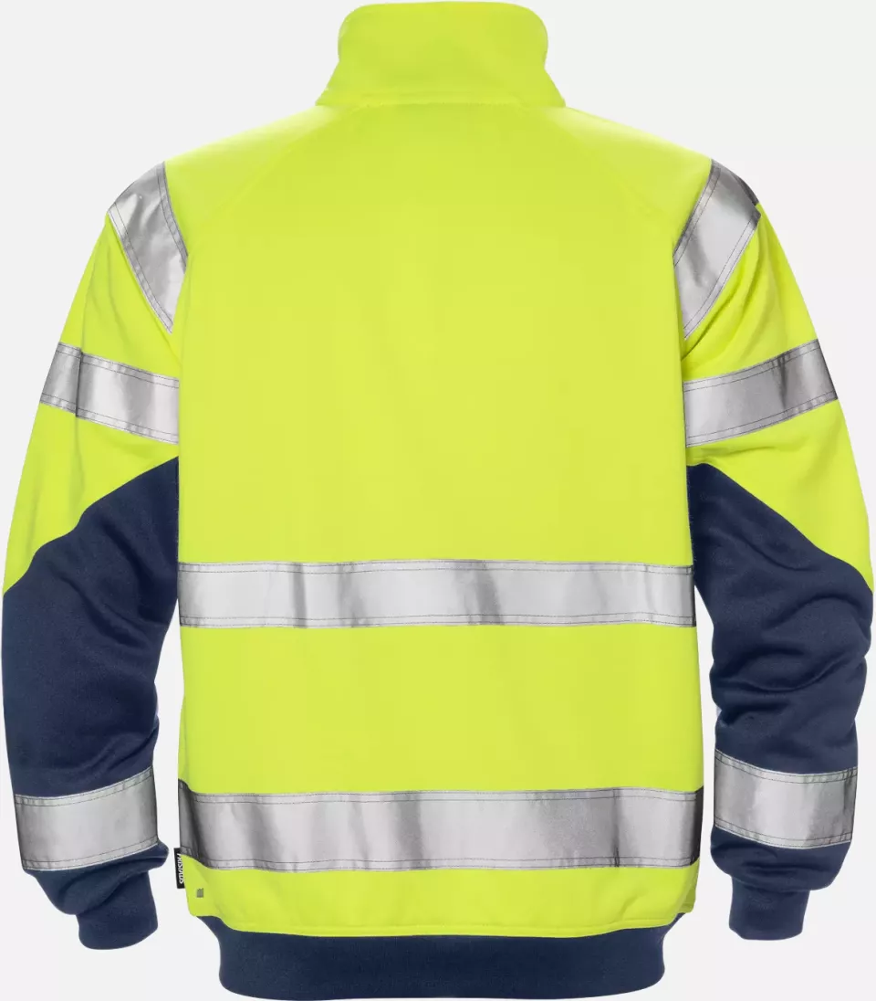 Fristads 126534-171, High Vis Sweat Jacket Class 3 7426 SHV, image 2, gallery thumbnail