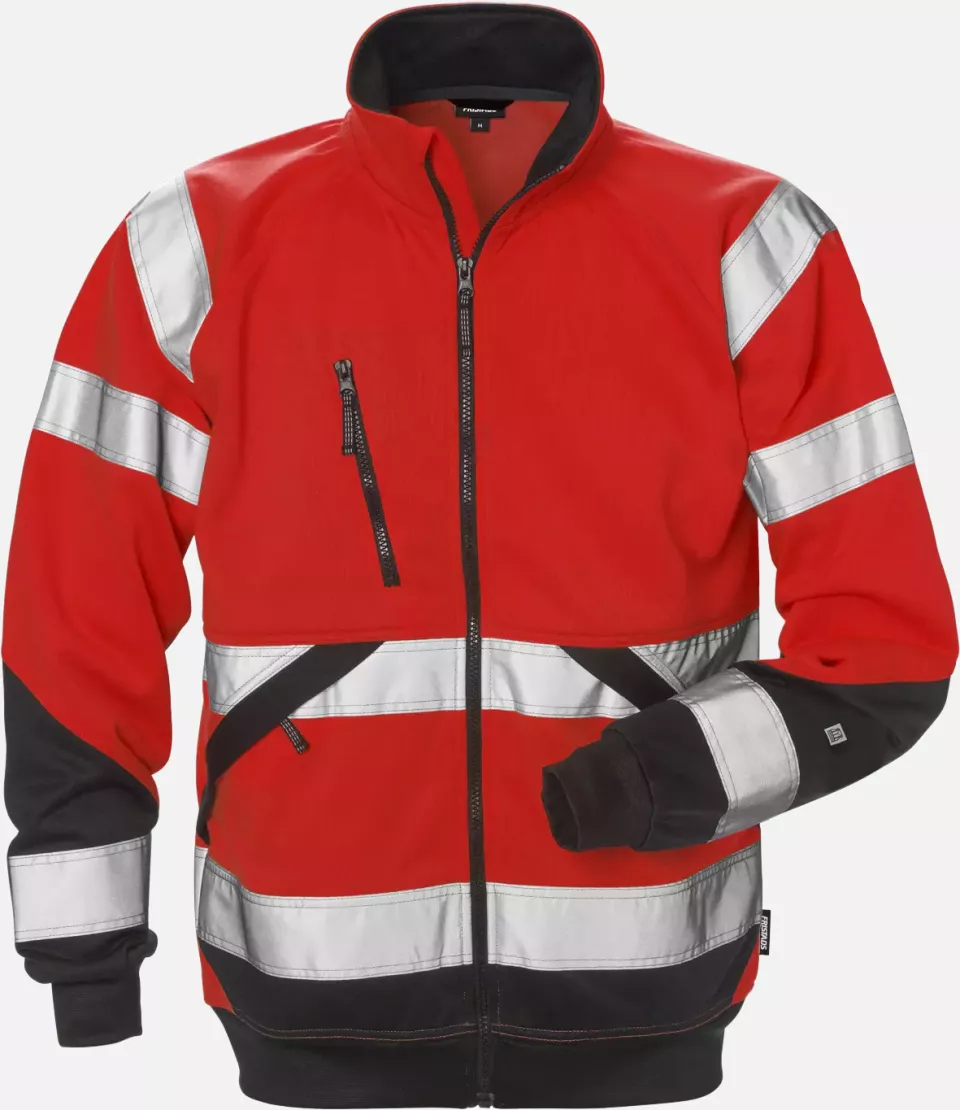 Fristads 126534-396, High Vis Sweat Jacket Class 3 7426 SHV, image 1, gallery thumbnail