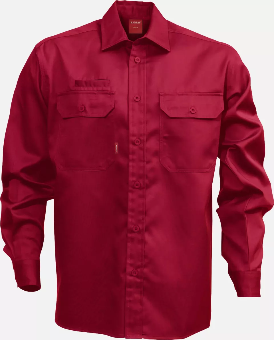 Fristads 100732-331, Long Sleeve Cotton Shirt 7386 BKS, image 1, gallery thumbnail
