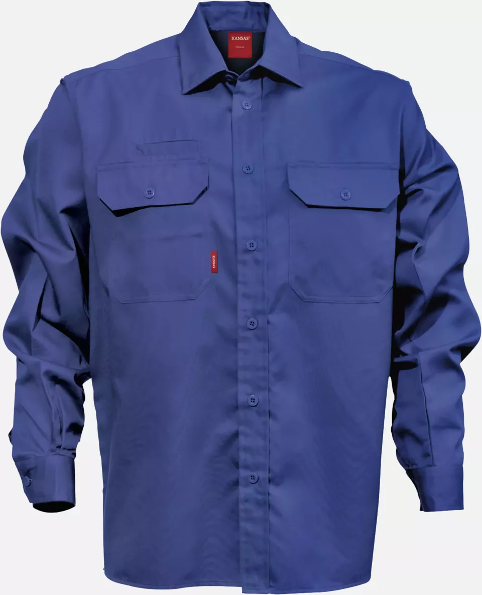 Fristads 100732-530, Long Sleeve Cotton Shirt 7386 BKS, image 1, gallery thumbnail