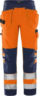 Fristads 131981-271, Green High Vis Craftsman Trousers Class 2 2641 GPLU