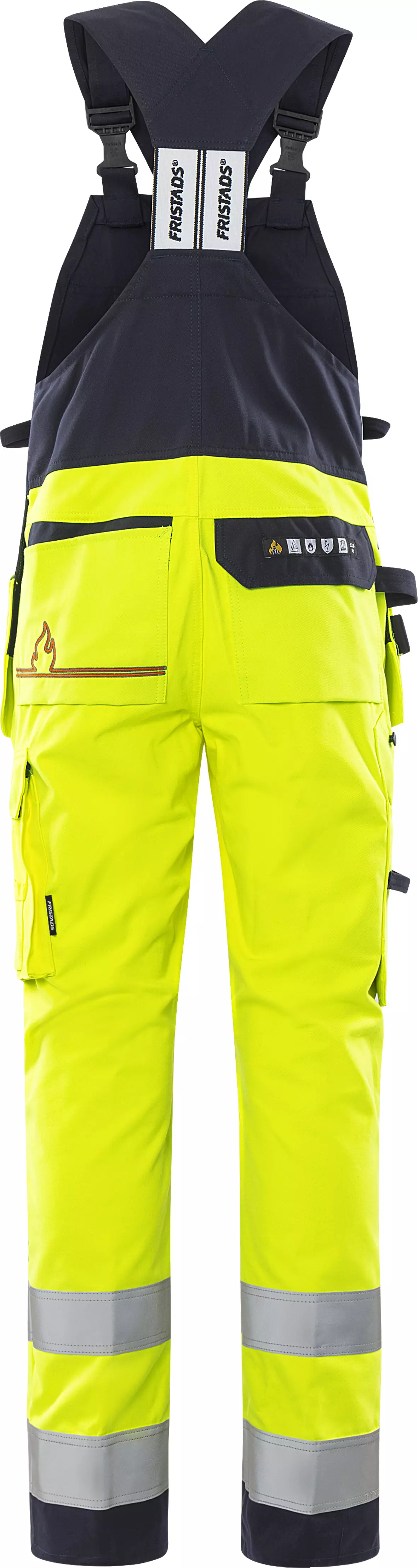 Fristads 109419-171, Flamestat High Vis Bib Overall Class 2 1075 ATHS, image 2