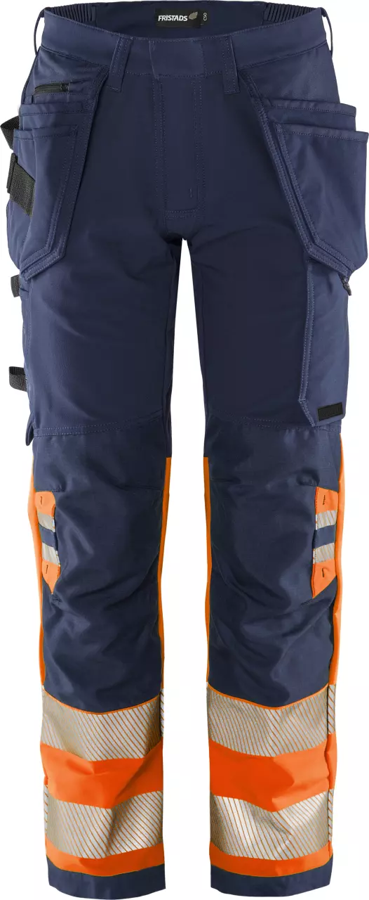 Fristads 134187-271, Green High Vis Handwerker Stretchhose Klasse 1 2643 GSTP