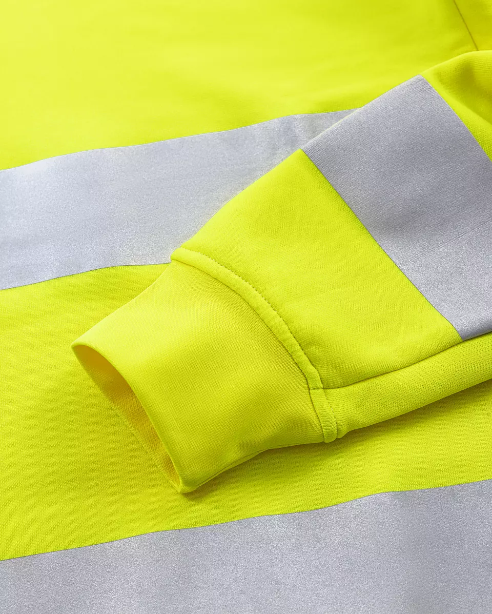 Fristads 301023-130, High Vis Sweatshirt Class 3 7862 GPSW, image 6, gallery thumbnail