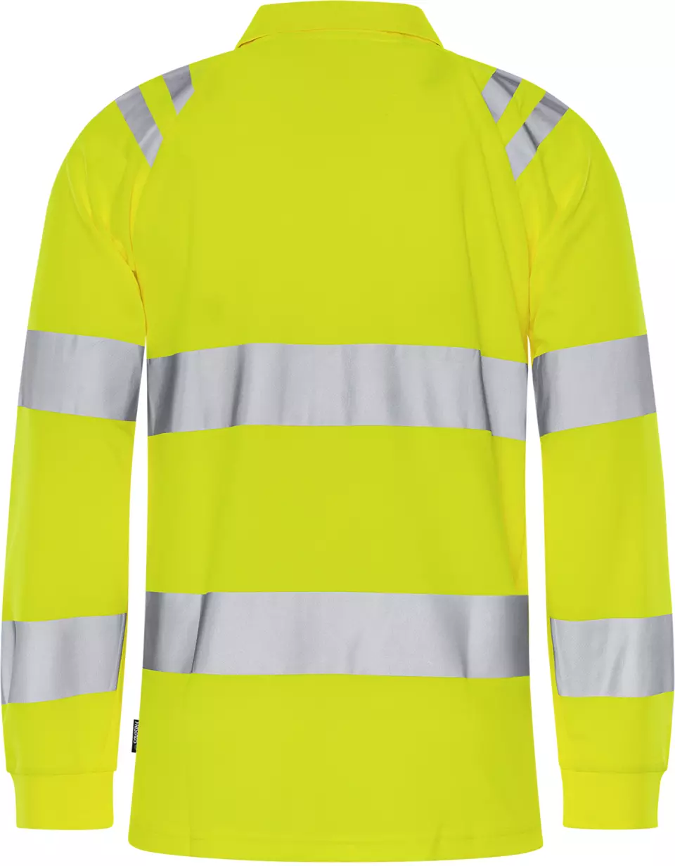 Fristads 301260-130, High Vis Long Sleeve Polo Shirt Class 3 7864 GPST, image 2, gallery thumbnail