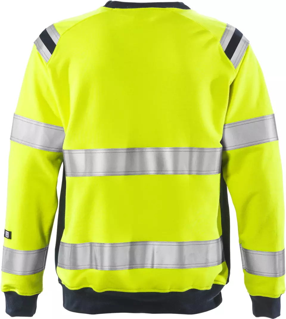 Fristads 109428-171, Flamestat High Vis Sweatshirt Klasse 3 7076 SFLH, image 2, gallery thumbnail